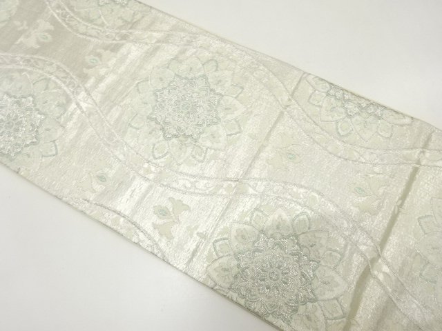アンティーク　立涌に華紋織り出し袋帯（材料）
